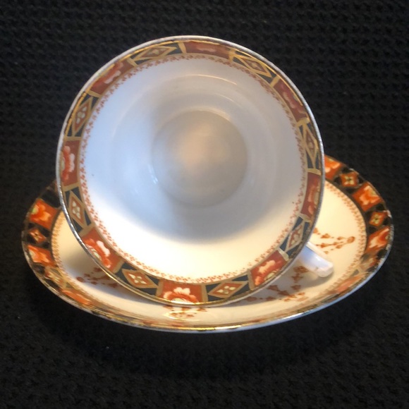 Royal Albert Imari vintage teacup & saucer T.C.W Crown China. 1920’s - Picture 2 of 8